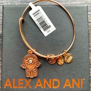 Alex & Ani: Rose Gold Hand of Fatima Bracelet